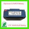 Rechargable Golf Cart Lithium Car Battery High Rate 12 Volt 18ah