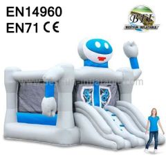 Commercial Smile Robot Jumping Castle Combo
