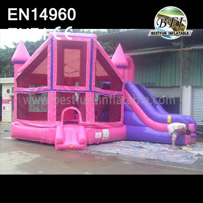 Inflatable Princess Bounce House And Slide