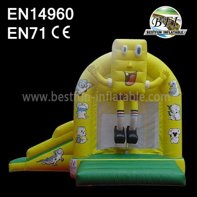 Spongebob Inflatable Bounce House with Slides