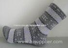 Comfortable Jacquard Cotton Wool Socks , Angora Wool for Ladies