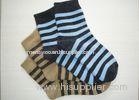 Comfortable Pithiness Striped Wool Socks With Hand Link and Single Needle
