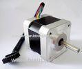 12v - 36v 1.8 Degree Two Phase Nema 17 Stepping Motor , DC Brushless Nema Stepper Motor With 4 / 6 W