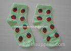 Customize Knitted Cotton Baby Socks , Jacquard Girl's Short Ankle Socks For Winter