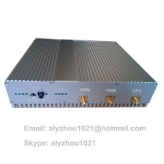 20W 8 band GSM 3G Wifi GPS UHF VHF Walkie Talkie jammer block isolator shield,with car charger