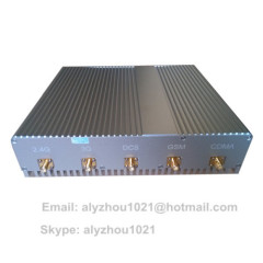 20W 8 antennas Wimax 4G GSM 3G Wifi GPS jammer block isolator shield, with car charger