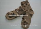 Custom 50% Acrylic Terry-loop Socks , Soft Winter Ladies Socks With Jacquard Logo