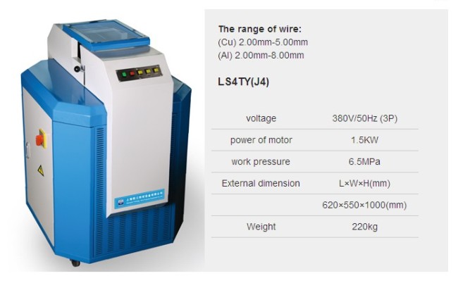 Hydraulic welder machine for copper rod