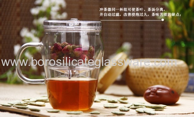 Elegant Innovative Design Glass Tea Cup