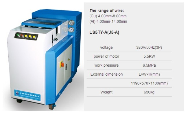 Cold pressure welding machine