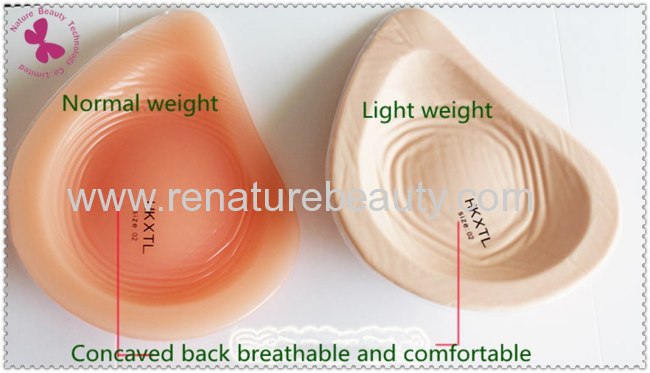 Manufacture directly from China for light weight mastectomy breast form