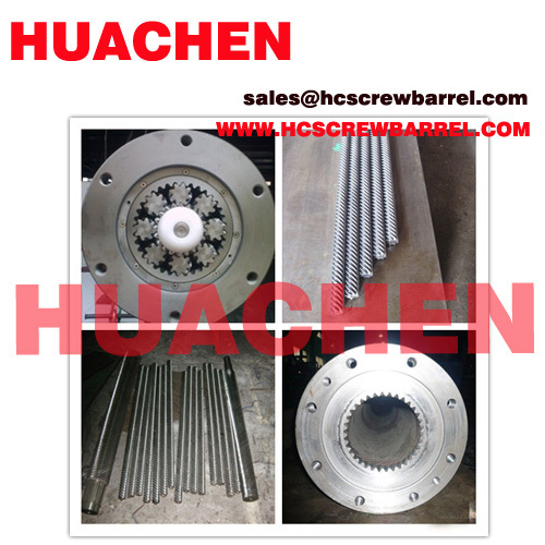 Planetary machine screw barrel