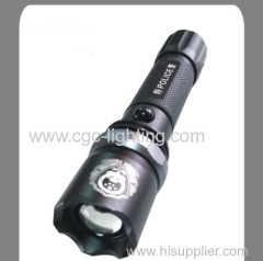 rechargeable dry battery flash light for Police