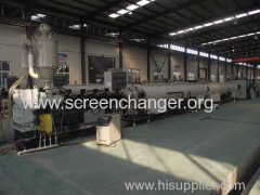 Backflush screen changer for plastic recycling pelletizer