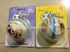 football club logos PU ball hanging car air freshener