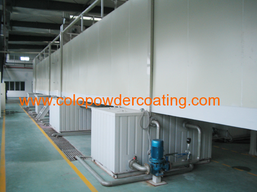 Horizontal Electrostatic Powder Coating System