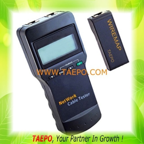 Cable tester for RJ11, RJ12, RJ45 and BNC