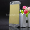 New Design Mirror With Metal Crystal Diamond Case For iPhone 5/5S