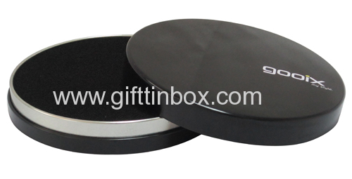 Watch tin box round