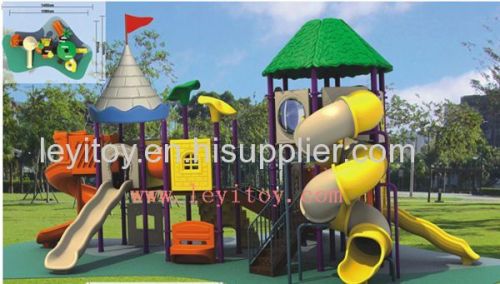 combined slide outdoor playground equipment