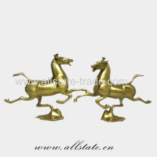 Midsize Horse Brass Sculpture