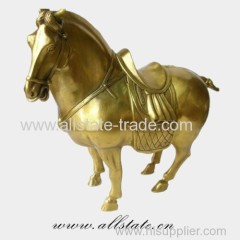 Midsize Horse Brass Casting Sculpture