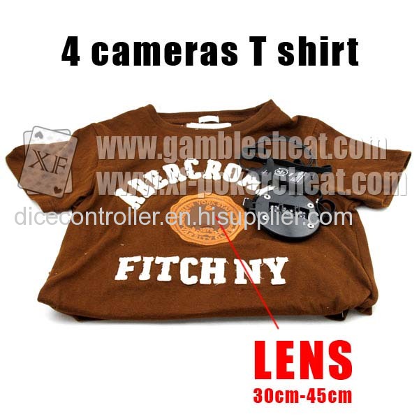 XF 4-cameras T-shirt| Texas Holdem cheat | Poker scanning 