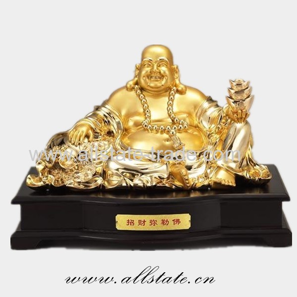 Vivid Buddha Brass Sculpture