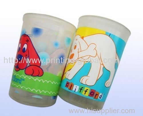 Heat transfer film for glass cup