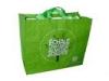 Retail Promotion PP Woven Shopping Bag , Green 140gsm PP Woven Bag