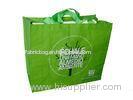 Retail Promotion PP Woven Shopping Bag , Green 140gsm PP Woven Bag