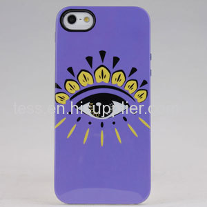 2013 NEW Fashion Kenzo Hard Plastic phone Case Cover for iPhone 5 5s with eye desgin-light purple