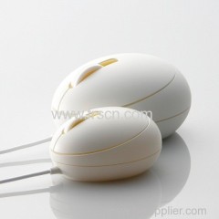Egg shape usb wired liquid mouse
