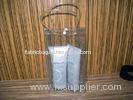 OEM Cosmetic Clear PVC Bags , Watertight PVC Bag with Handle