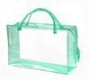 Environment Clear PVC Bags for Gift Packaging , Handle PVC Bag
