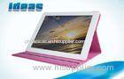 Waterproof Apple iPad 2 PU Leather Cases with Book Flip Style for Women