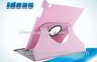 Handmade Pink Apple iPad Leather Cases with 360 Degree Rotation