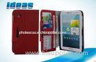 Red 7.0 inch Samsung Tablet Leather Case for Samsung Galaxy Tab 2 P3100