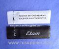 White / Black EAS Soft Label , clothing labels and tags for store
