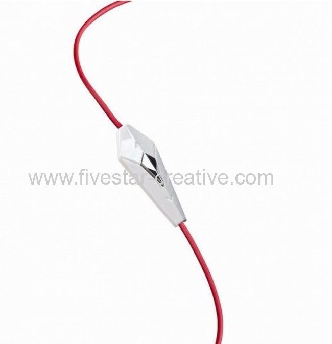 Red iBeats In Ear Monster Beats by Dre Earbud Headphones