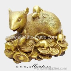 Bronze Mouse Casting Sculpture