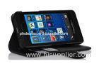 Custom Black Vertical Leather Case , BlackBerry z10 Stand Leather Cover