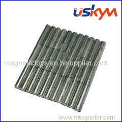 Neodymium magnet bar with zinc coating