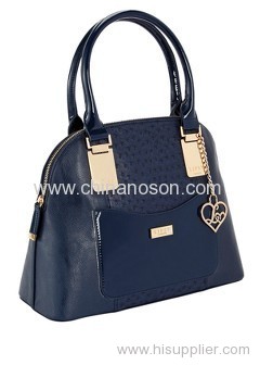 Panel Tote lady handbag with PU material