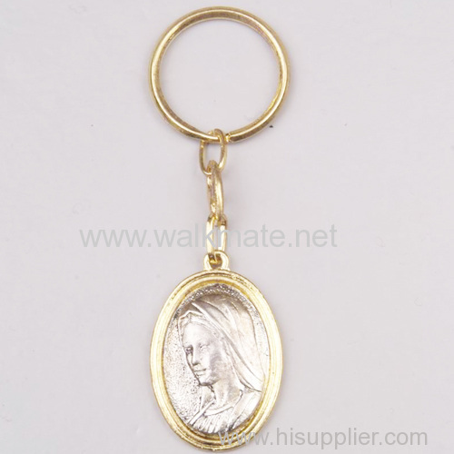 christ metal key ring