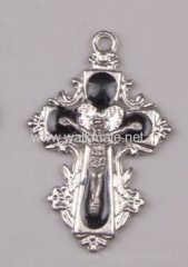 alloy cross charm,alloy accessory,metal cross pendant