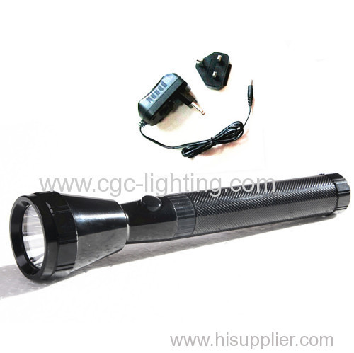 Dry battery aluminum LED flashlight with 2&3 outlets charger