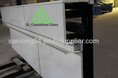 Super Thassos Glass, Glassos, crystallized glass wall cladding
