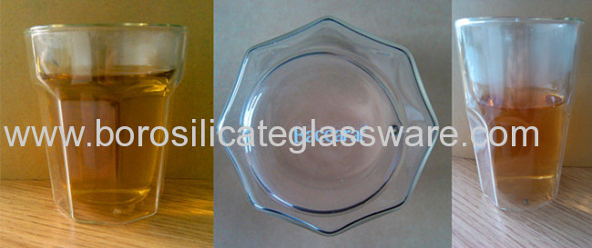Elegant Double Wall Glass Beer Cup