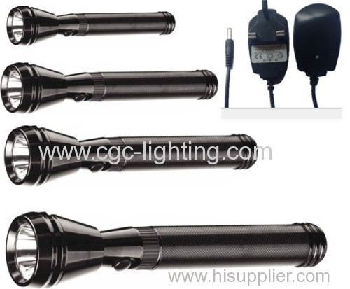 Dry battery aluminum LED light(FL-103) with 2&3 outlets charger